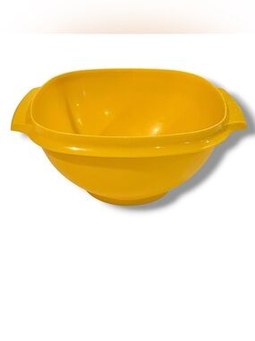 Vintage Tupperware Storage Servalier Bowl Yellow #836-1 NO LID 8” x 8” C-7